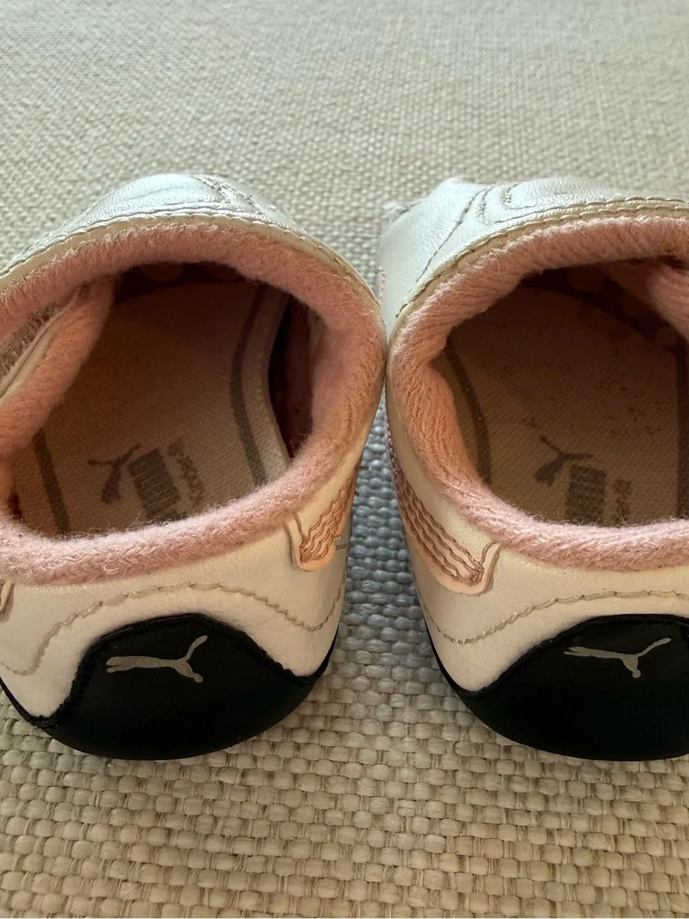 Puma Drift Cat II Crib Infant Sneakers White and Pink - Size 1